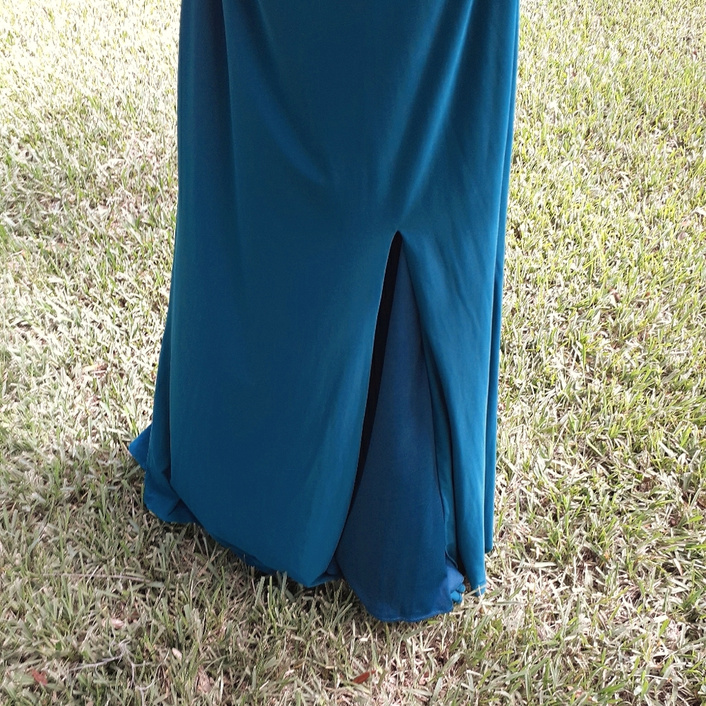 Camille la vie green backless formal prom dress - Picture 5 of 16